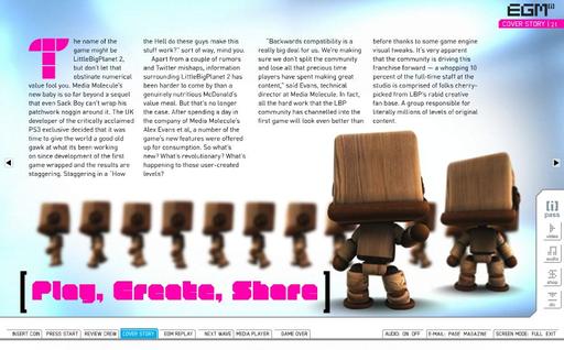 LittleBigPlanet 2 - LittleBigPlanet 2 в EGM[i]